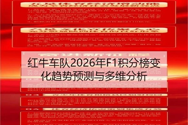 红牛车队2026年F1积分榜变化趋势预测与多维分析